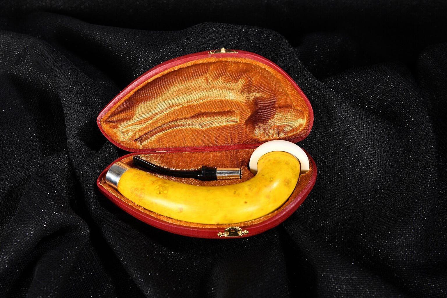 Large African Gourd Meerschaum Calabash Pipe Gourd Pipe Vienna