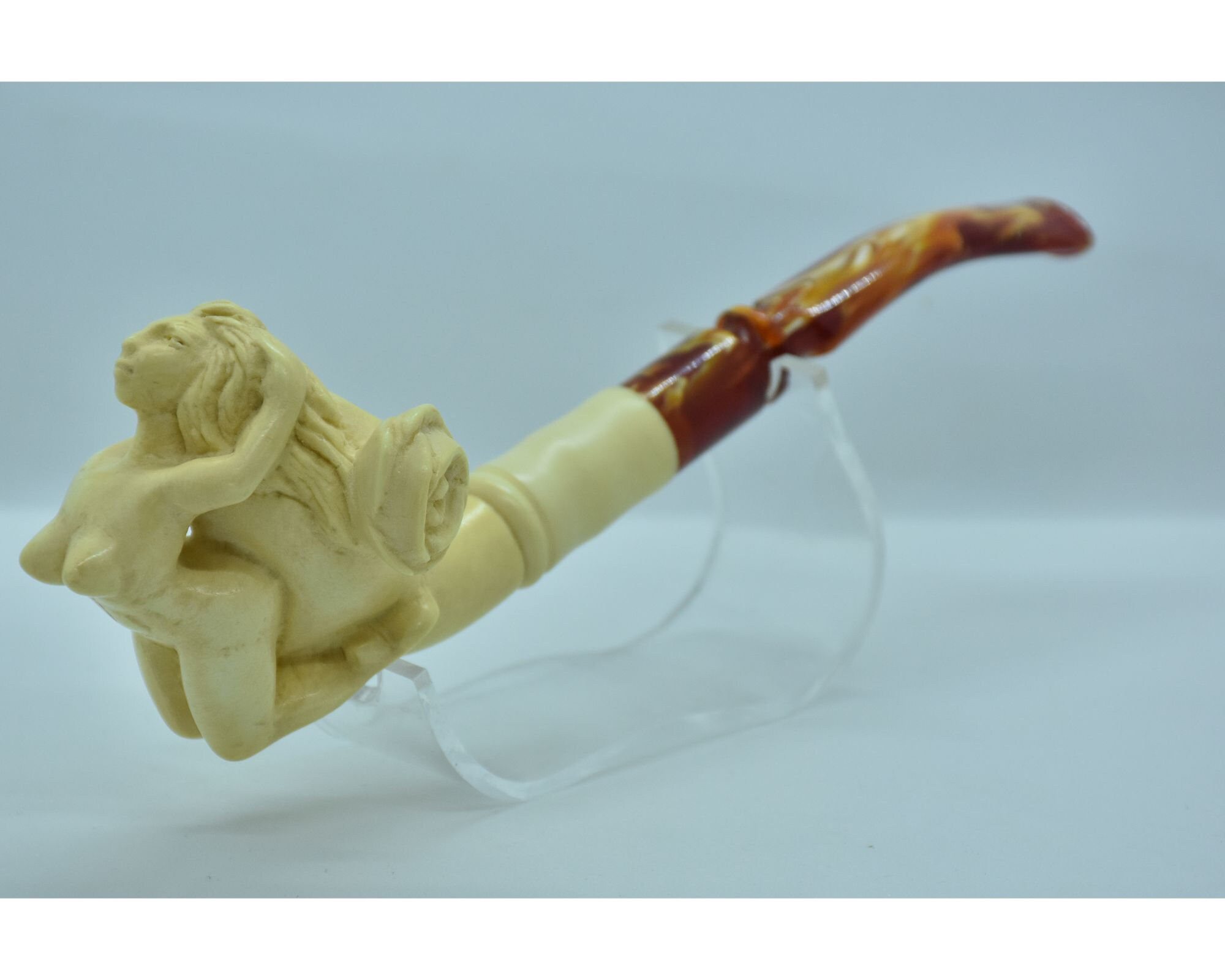 Naked Lady Pipe Big Boobs Pipe Meerschaum Pipe Straight Stem Pipe Handmade Pipe Smoking