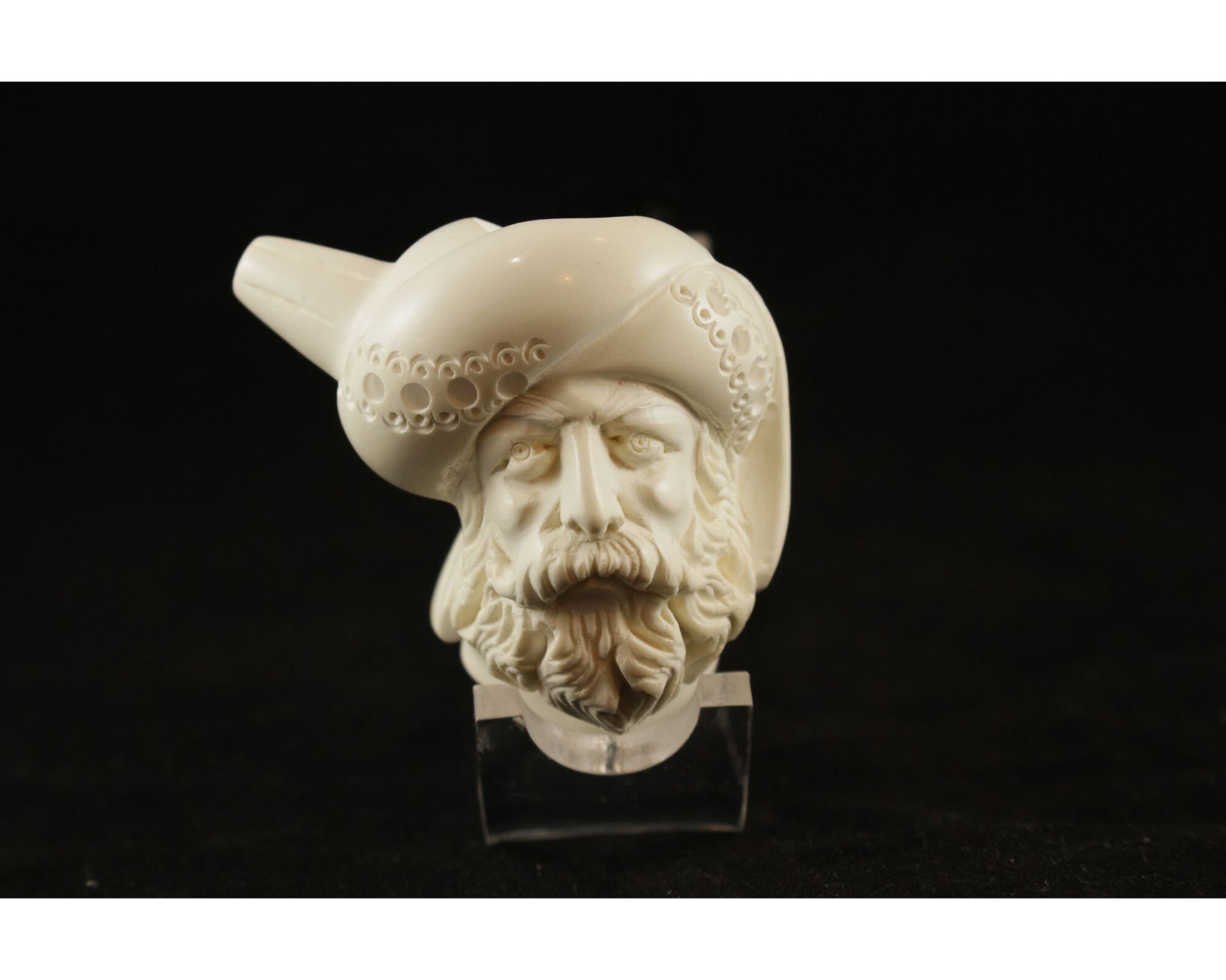 Ottoman Empire Meerschaum Pipe, Sultan Pipe, Unsmoked Block Meerschaum ...