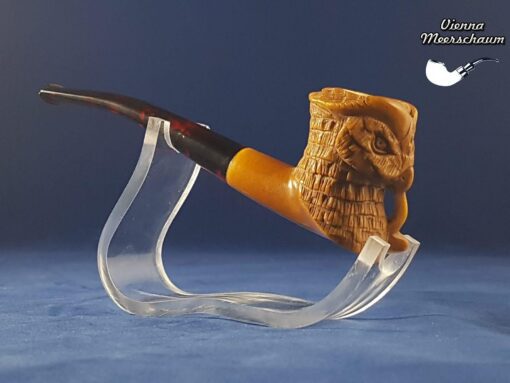 Eagle Hand Carved Block Meerschaum Pipe