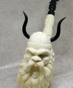 viking-warrior-horn-horned-meerschaum-pipe-block-meerschaum-buy-meerschaum
