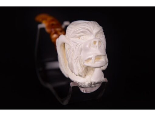 Monkey Figure Meerschaum Pipe