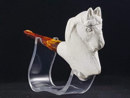 Meerschaum Pipe Horse, Hand-Carved Pipe, The Best Quality Meerschaum, Unsmoked Meerschaum