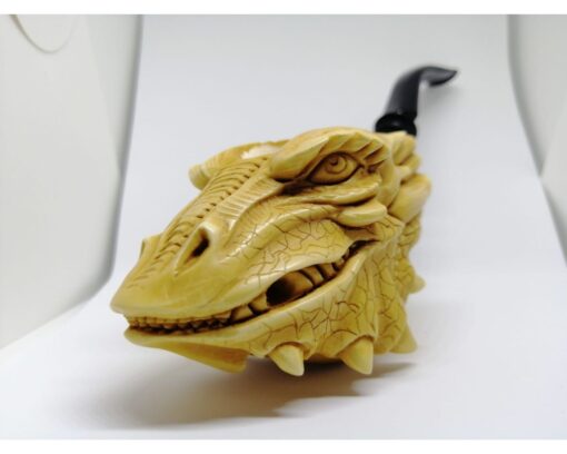 Dragon Smaug Meerschaum Pipe, Smaug Meerschaum Pipe, Hand-Carved, Hand-Carved Pipe, The Best Quality Meerschaum, Unsmoked Meerschaum