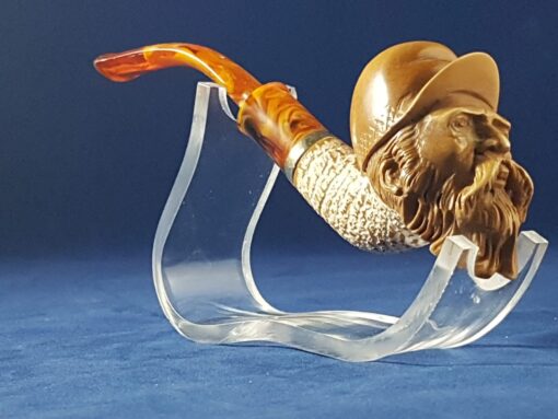 Meerschaum Pipe Dedective, Hand-Carved, Hand-Carved Pipe, The Best Quality Meerschaum, Unsmoked Meerschaum