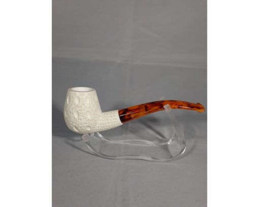 Lattice Classic Meerschaum Pipe, Meerschaum Pipe, Handmade Meerschaum Pipes, Artisan Pipes, Block Meerschaum, Turkish Meerschaum