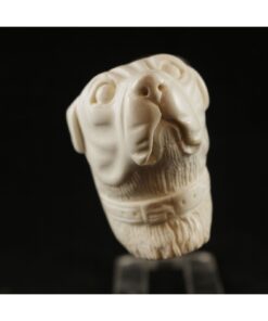 White Dog Meerschaum Pipe, Handmade Meerschaum Pipes, Artisan Pipes, Handmade Art, Block Meerschaum