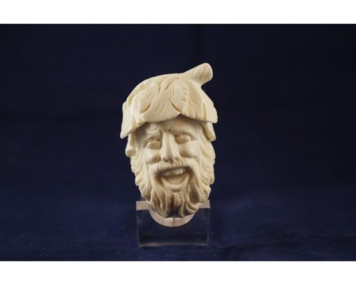 Wine God Bachhus Dionysus Meerschaum Pipe, Handmade Meerschaum Pipes, Artisan Pipes, Block Meerschaum, Turkish Meerschaum