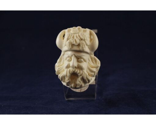 Viking Man Meerschaum Pipe, Handmade Meerschaum Pipes, Artisan Pipes, Block Meerschaum, Turkish Meerschaum, Figural Pipes