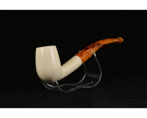 Smooth Hand Carved Meerschaum Pipe, Classical Meerschaum Pipe, Handmade Meerschaum Pipes, Artisan Pipes, Handmade Art, Block Meerschaum, Classic Pipe