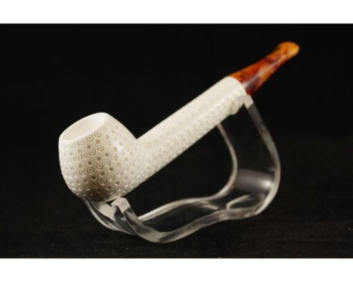 Golf Lattice Meerschaum Pipe, Unsmoked Block Meerschaum, Meerschaum Pipe, Handmade Meerschaum Pipes, Artisan Pipes, Block Meerschaum