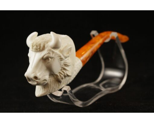 Handmade Buffalo Pipe, Meerschaum Pipe, Handmade Meerschaum Pipes, Artisan Pipes, Block Meerschaum