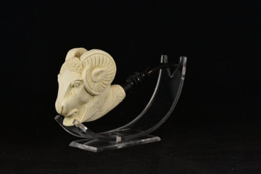 Aries Meerschaum Pipe, Aries Pipe, Unsmoked Block Meerschaum, Meerschaum Pipe, Turkish Meerschaum, Block Meerschaum, Animal Pipe