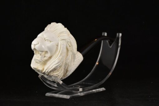 Handmade Lion Meerschaum Pipe, Meerschaum Pipe, Handmade Meerschaum Pipes, Artisan Pipes, Handmade Art, Block Meerschaum, Lion Pipe