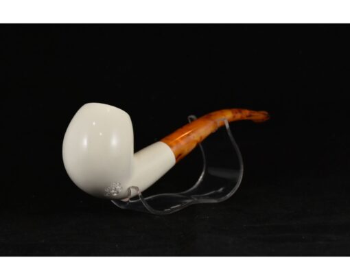 Apple Smooth Pipe, Apple Meerschaum Pipe, Handmade Meerschaum Pipes, Artisan Pipes, Handmade Art, Block Meerschaum, Churchwarden