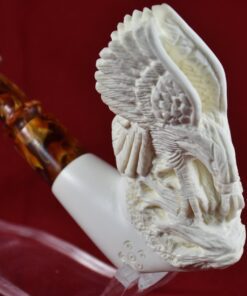 Hand Carved Eagle Meerschaum Pipe