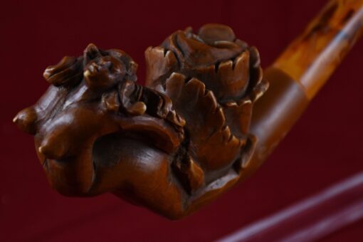 Hand Carved Naked Lady Meerschaum Pipe, 100% Solid Block Meerschaum Pipe, Erotic Pipe, Turkish Meerschaum