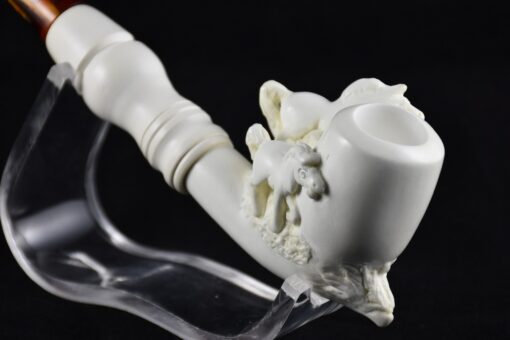 Horse Figure Meerschaum Pipe, Unsmoked Meerschaum, Block Meerschaum, Turkish Meerschaum