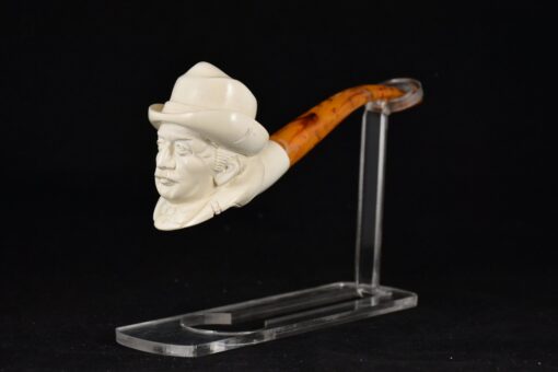 Sheriff Pipe Meerschaum Pipe, Handmade Meerschaum Pipes, Artisan Pipes, Block Meerschaum, Turkish Meerschaum, Sheriff Man