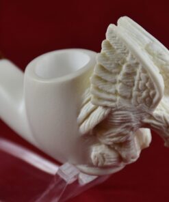 Hand-Carved Eagle Meerschaum Pipe