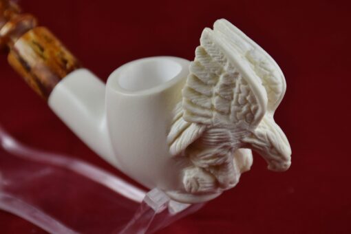 Hand-Carved Eagle Meerschaum Pipe, Hand-Carved Pipe, The Best Quality Meerschaum, Unsmoked Meerschaum