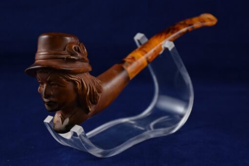 Gentleman Pipe from Meerschaum, Poet Pipe, Meerschaum Pipe, Birthday Pipe, Handmade Pipe, Smoking Pipe, Master Pipe, Robin Hood Pipe