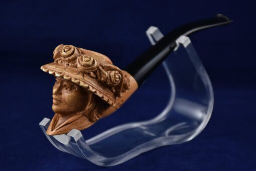 Miss Lady Pipe from Block Meerschaum, British Lady Pipe, Meerschaum Pipe, Hand Carved and Handmade Pipe, Smoking Pipe, Queen Pipe