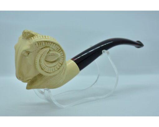 Aries Meerschaum Pipe, Animal Pipe, Meerschaum Pipe, Figural Pipe, Handmade Pipe, Smoking Pipe, Capricorn Pipe