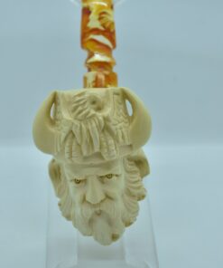 viking-warrior-meerschaum-vintage-brown-buy-turkish-meerschaum-block-meerschaum