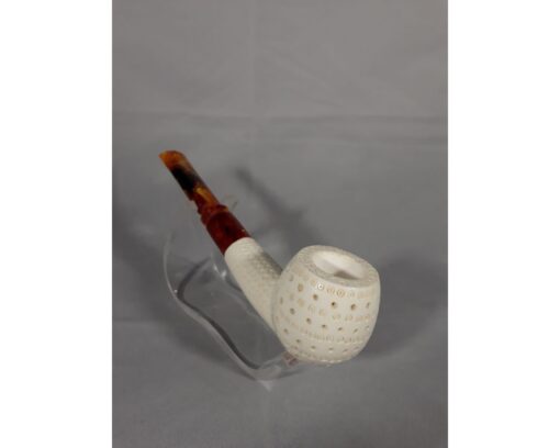 Lattice Golf Meerschaum Pipe, Meerschaum Pipe, Handmade Meerschaum Pipes, Artisan Pipes, Block Meerschaum, Turkish Meerschaum