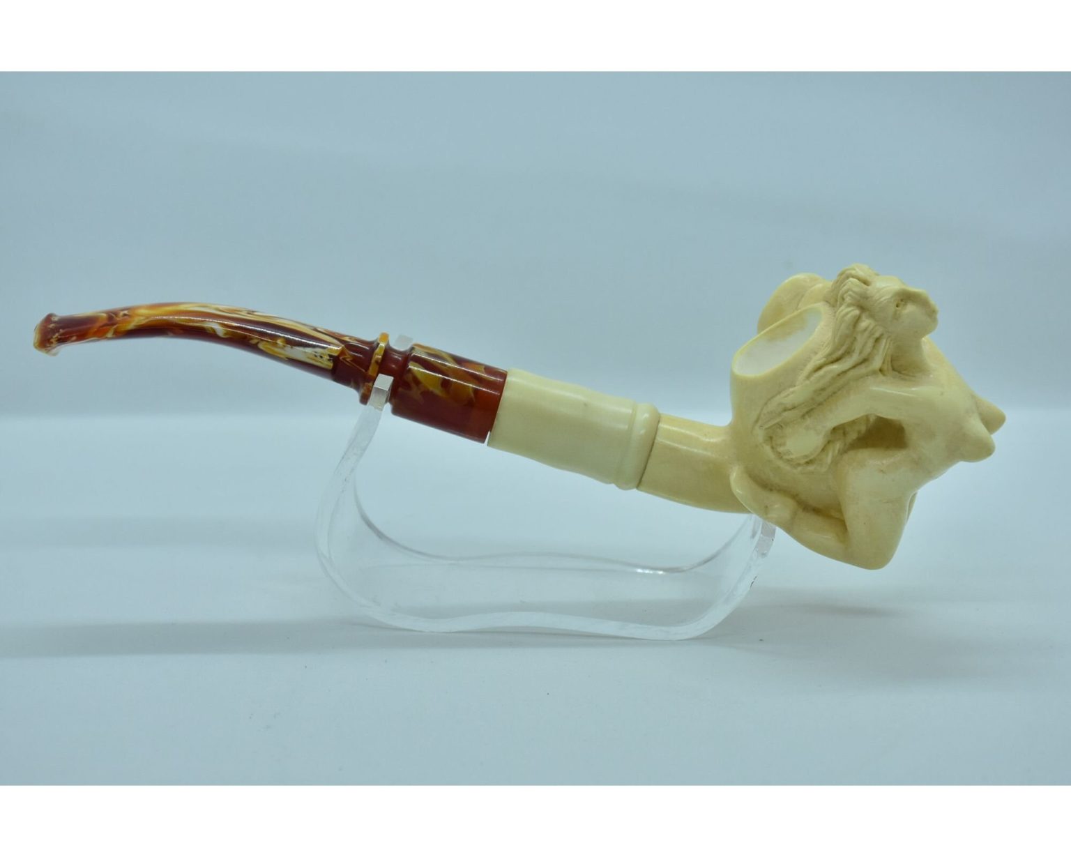 Naked Lady Pipe Big Boobs Pipe Meerschaum Pipe Straight Stem Pipe Handmade Pipe Smoking