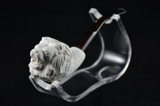 Lion Meerschaum Pipe, Animal Pipe, Meerschaum Pipe, Figural Pipe, Birthday Pipe, Hand Carved Pipe, Handmade Pipe, Smoking Pipe, Pipe Master