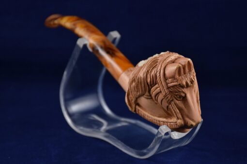 Wonderful Horse Pipe from Meerschaum, Meerschaum Pipe, Birthday Pipe, Hand Carved and Handmade Pipe, Smoking Pipe, Pipe Master, Animal Pipe