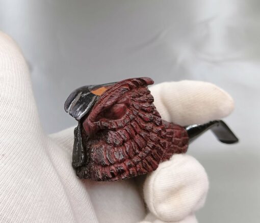 Warrior Owl Briar Pipe, Acrylic Stem, Tobacco Pipe, Smoking Pipe